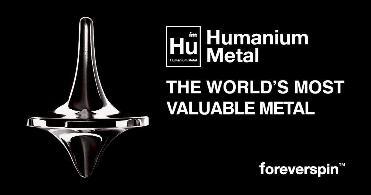 Foreverspin Spinning Top The World's Most Valuable Metal